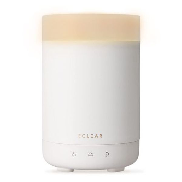 2022 model ELECOM Humidifier Aroma Diffuser Tabletop Eclear Mist AC power supply Silk Mist Antibacterial Approx. 150ML Ultrasonic Continuous operation: up to 7 hours, Aroma spray: up to 22.5 hours Silver-based inorganic antibacterial agent SIAA mark acqui