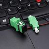 VGOL LC/APC-SC/APC Fiber Patch Cable - Singlemode Simplex Jumper with Adapters and Couplers 20cm