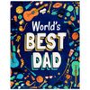 World's Best Dad Plush Throw Blanket 50in X 60in