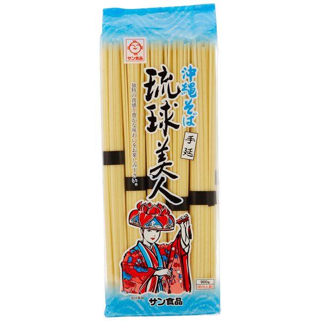 Sun Foods Okinawa Soba Dried Noodles, Ryukyu Bijin, 31.7 oz (900 g)