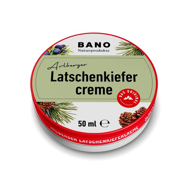 BANO Arlberger Latschenkiefercreme 50ml | Schutzcreme gegen Wind und Kälte | Ideal geeignet beim Schifahren | Unterstützt die natürliche Bräunung