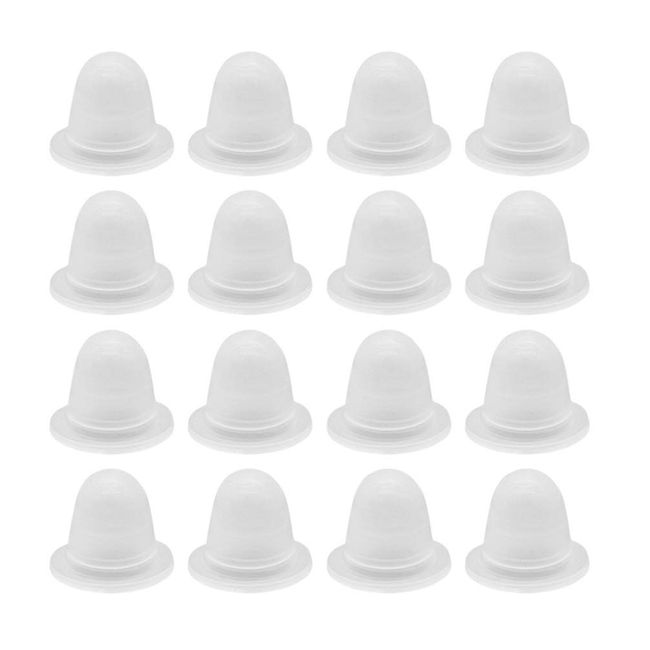 SUPVOX 200pcs Silicone Tattoo Ink Cups Tattoo Makeup Pigment Caps Semi-Permanent Microblading Ink Cup Holders (Large Size)