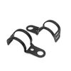 sourcingmap 2Pcs Motorcycle Fork Clamp Turn Signal Light Mount Brackets Black