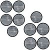 White Clear Retro Reflector Trailer Fence Post with Self-Adhesive Back 10 Pack