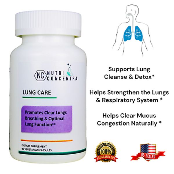 Lungwort Formula, Promote Normal Mucus Production and Normal Breathing, 90 Caps.