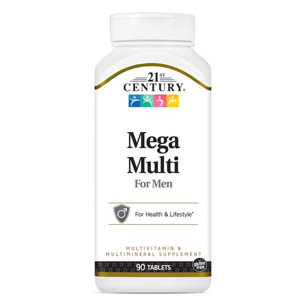 21st Century Mega Multi for Men Tablets, 90 Count