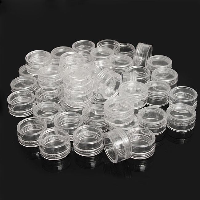 10 Compartment Clear Plastic Small Jewelry Organizer