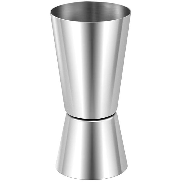 XFentech Spirit Measure 25/50ml - 304 Stainless Steel Jigger Spirit Measure Double Measure Cup Cocktail Drink Measures Shot Measure for Bar Home Wine Measurements