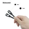 Portable Multi-Function Tool Set - Flat Head & Phillips Screwdriver, Nut Driver, Hex Screwdriver - Men's Keychain Tool (Black)