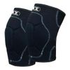 Wraptor Black Knee Pad for Wrestling Anatomical Padding Breathable Mesh Design