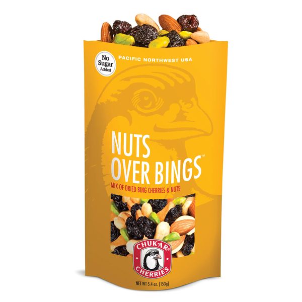 Nuts Over Bings - Healthy Dried Cherry Trail Mix from the Pacific Northwest | No Added Sugar, Sulfites or Preservatives, Non-GMO, No Artificial Ingredients (1 Bag)