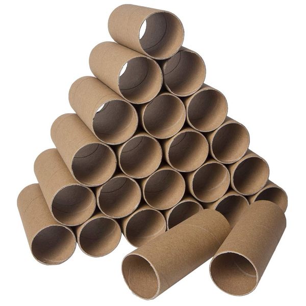 30 Pack Craft Rolls - Thick Cardboard Tubes for Crafts - Round Cardboard Tubes - Cardboard Tubes For Crafts - Craft Tubes - Craft Round Tubes - Paper Tube for Crafts - 1.57 x 3.9 inches - Brown