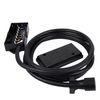 RV 7 Way Plug Inline Pre-Wired Trailer Cord Junction Box w/12 Foot Cable