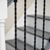 Matte Black "Enfield" Rope Twist Stair Spindle - Spindle Only