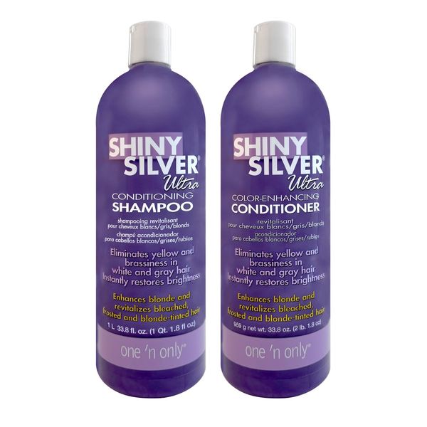 Shiny Silver Ultra Conditioning Shampoo & Conditioner 2x 33.8 FL OZ