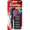 FEATER F-System Samurai Edge Body + 8 Replacement Blades Included, 3 Blades, T-Shaped, Men's Razor, 1 Piece (x 1)