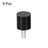 uxcell M5 Thread Rubber Mount Vibration Isolator Studded Cylindrical Shock Absorber 15x15mm 8pcs
