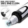 Ear and Nose Hair Trimmer Clipper, 2023 Professional Painless Eyebrow & Facial Hair Trimmer for Men Women, Battery-Operated Trimmer with IPX7 Waterproof, Dual Edge Blades for Easy Cleansing