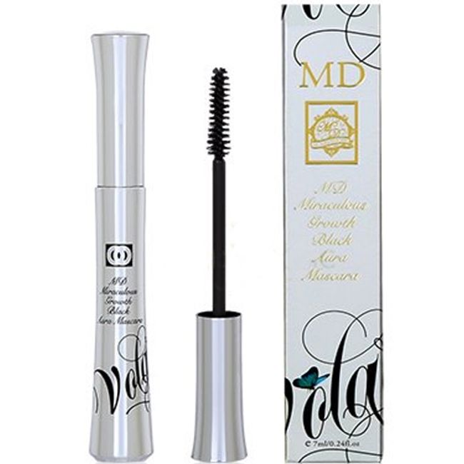 MD Miraclas Black Mascara 7ml x 2 Pack Non-smudging Eyelash Nourishing Mascara for Eyelash Extensions, 1 set, 1 pc