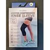 AccuMed Medium Pair Copper Compression Knee Sleeve -W/ Real Copper Embedded 