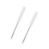 Spatula Makeup Spatula Stirring Bar Tool Cosmetic Tool Stainless Steel Metal Makeup Spatula Beauty Cosmetic Tool (Pack of 2)