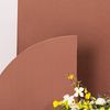4 Matte TERRACOTTA Fitted Spandex Half Moon Wedding Arch Backdrop STAND COVERS