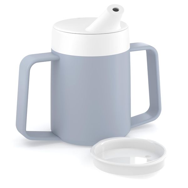 JFA Supplies 2 Handles 165ml Grey Adult Drinking Mug/Drinking Cup/Sippy Cup/Non Spill Cup