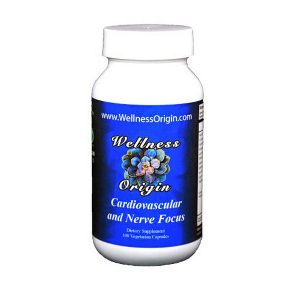  Cardiovascular & Nerve Focus Organic Natural Herbal Supplements Wellness Origin