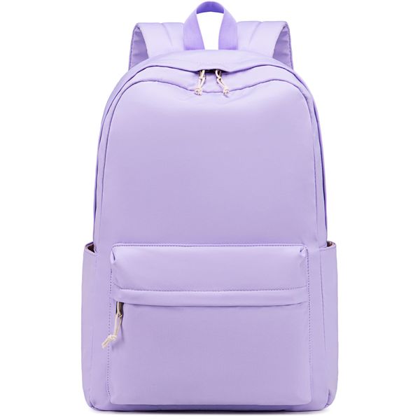 School Backpack for Teen Girls Kids Bookbags Elementary Middle School Laptop Bags Women Travel Daypacks (Purple)