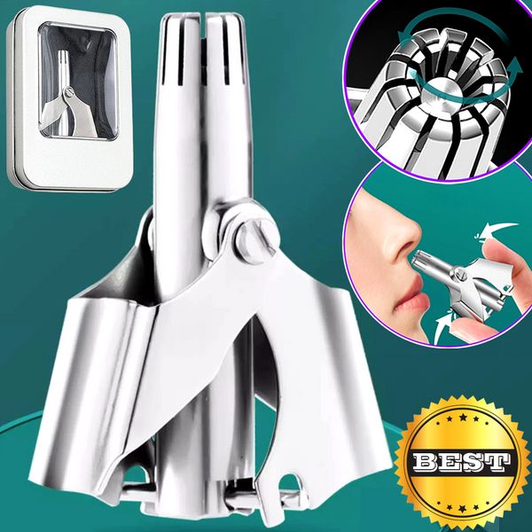 PS Love Me Manual Nose Hair Remover Stainless Steel Nose Hair Clipper Nose Hair Organizer Beauty