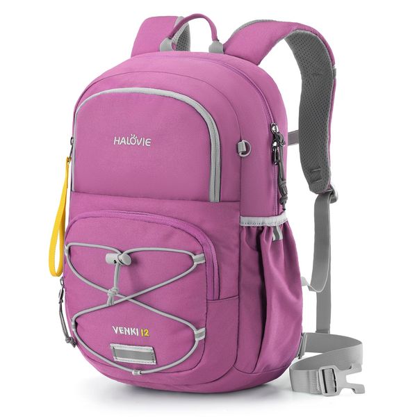 HALOVIE Wanderrucksack Kinder für Jungen Mädchen 12L Kinderrucksack mit Brustgurt für 3-8 Jährige Rucksack für Wandern Outdoor