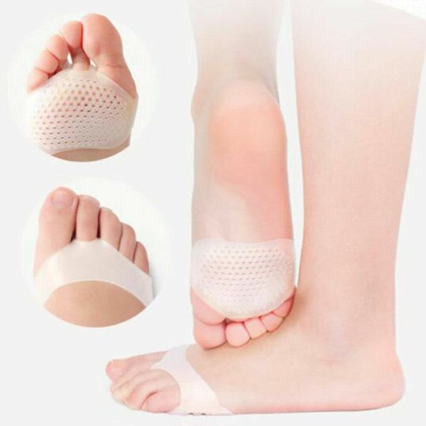 EliteKoopers Insoles Gel Sore Ball of Foot Pain Forefoot Cushions Pads For Foot Support (1Pair Beige)