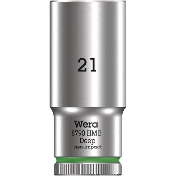 Wera 8790 HMB Deep 21.0, Green, 21.0 mm