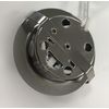 Leyton Lighting 12v 20w halogen surface downlight stainless steel warm white Driver Required