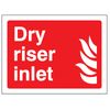 Dry Riser Inlet (Self Adhesive Vinyl Safety Label)