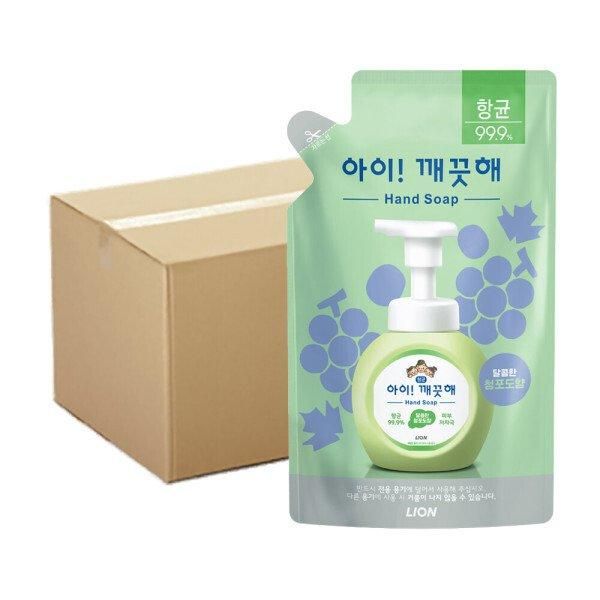 [Shinsegae Mall] Kids Clean Hand Sanitizer 200ml Refill Green Grape Flavor x24 (1 box)