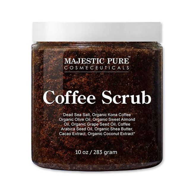 [Limited stock only! ] Majestic Pure Arabica Coffee Body Scrub 283g (10oz) Majestic Pure Arabica Coffee Scrub Body Soap Overseas America Moisture Sensitive Skin