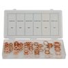 110PC Copper Washer Assortment M6-16 Hydraulic Fitting Seal Sump Ring Plug