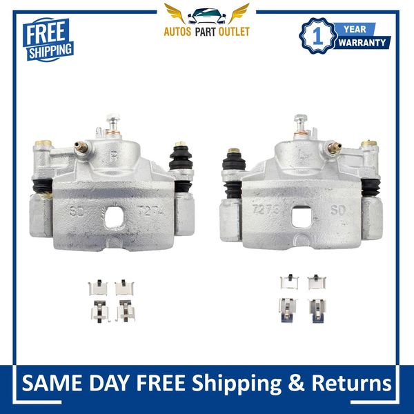 New Front Disc Brake Caliper w/ Bracket & Hardware Set For 1990-2000 Honda
