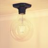 ledscom.de 4 Pieces Ceiling Light/lamp Holder Elektra, Porcelain, Black, 1x E27 max. 60W