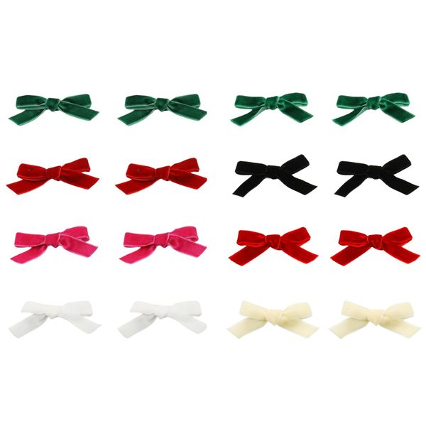 Madison Tyler Christmas Hair Bows Accessories | Christmas Hair Clips for Women | 16 Piece Bow Hair Barrettes Clips for Thick and Thin Hair | Xmas Holiday Hair Clips