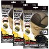 (3 Pack) Qfitt - Deluxe Stretch Weaving Cap #5018