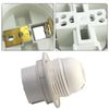 2 Pcs E27 Lamp Holder, Lamp Holder, E27 Bulb Holder, Light Bulb Holder, Lamp Holder Screw Fitting, E27 Light Fitting, E27 Socket, Plastic Lamp Holder White