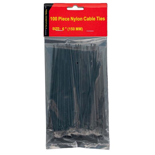 100PC 6 Inch Heavy Duty Self Locking Cable Ties Black or White