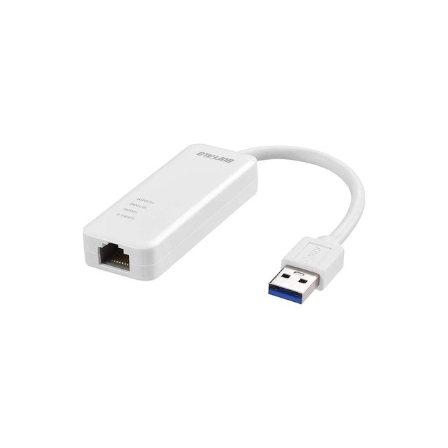 Buffalo BUFFALO Wired LAN Adapter LUA4-U3-AGTE-WH White Giga USB 3.0 Compatible [Nintendo Switch Operation Verified]