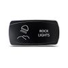 CH4x4 Rocker Switch Rock Lights Symbol 2 - Horizontal - Blue LED
