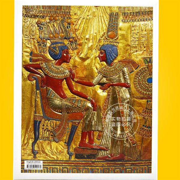 现货 埃及艺术 英文原版 Egyptian Art 塔森 基础艺术系列 图坦卡蒙黄金面具 卡纳克神庙浮雕