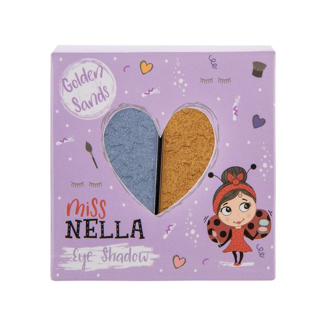 Miss Nella Makeup for Kids Eye Shadow- Golden Sands, kids cosmetic toy, Non Toxic Make Up