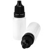 KOHAND 200 PCS 10ML Plastic Dropper Bottles, Squeezable Dropper Bottles With Black Cap, White, Translucent