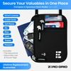 Zero Grid Neck Wallet w/RFID Blocking - Concealed Travel Pouch & Passport Holder